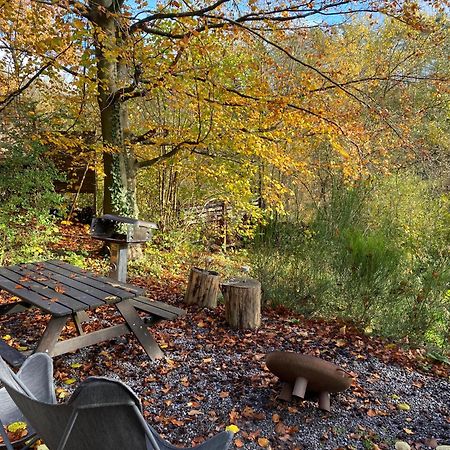 Chalet Tropical Avec Bain A Bulles - In The Woods Gesves Екстериор снимка